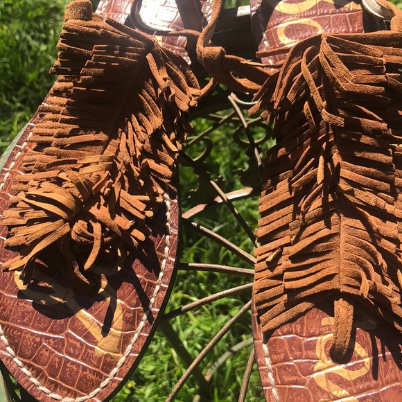 Sam Edelman leather suede fridge sandal . Size 8.5 - Picture 6 of 6